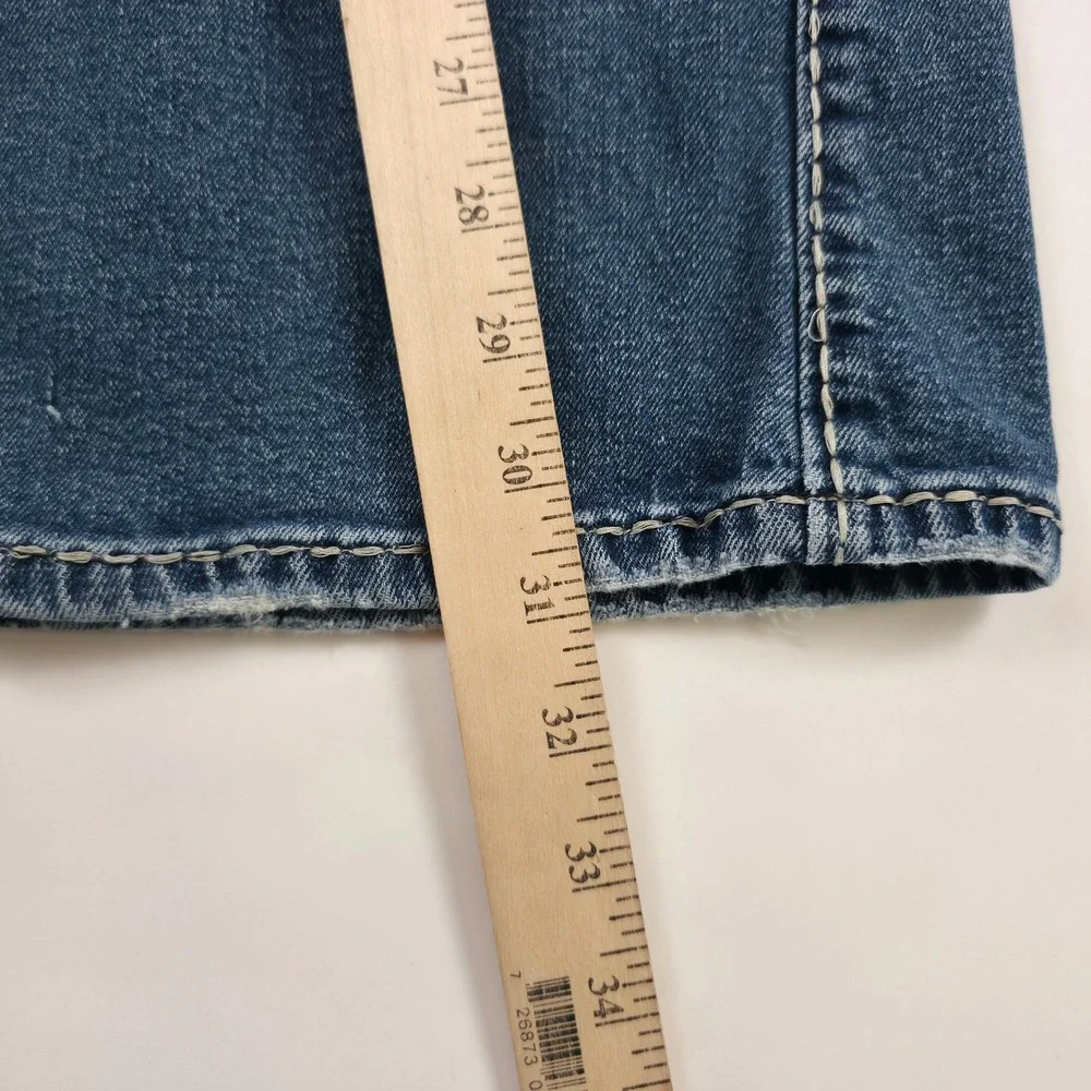 Rock 47 Wrangler Slim Bootcut Jeans Mens 32x30 Blue Medium Wash MRB47KB Western